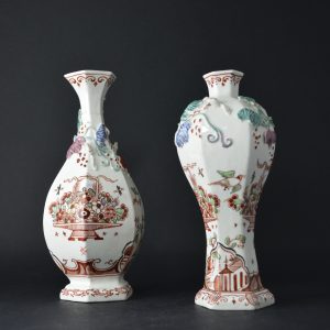 Dutch Decorated Chinese Soft-Paste Porcelain Vase, Early Qianlong c.1740