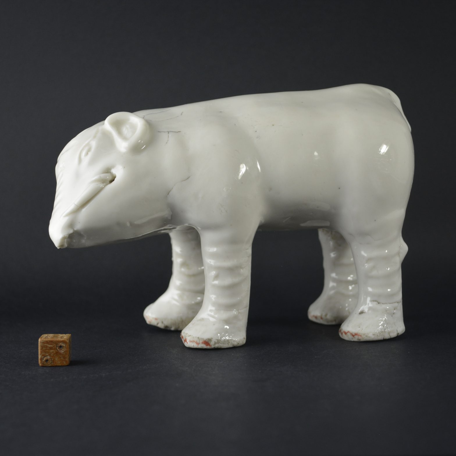 Kangxi Blanc de Chine Porcelain Elephant. Robert McPherson Antiques - 25282.