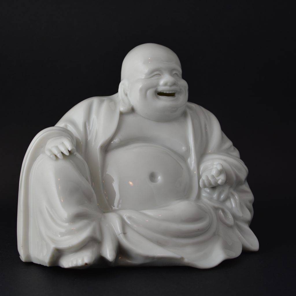 A Kangxi Blanc de Chine Porcelain Model of Budai, 17th Century - Robert ...