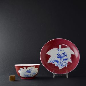 Yongzheng Porcelain Teabowl and Saucer. Robert McPherson Antiques. 25028