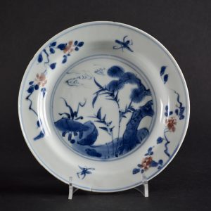 A Transitional Porcelain Dish For the Japanese Market - Robert McPherson Antiques - 25708