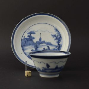 Japanese porcelain teabowl and saucer after Van Frytom