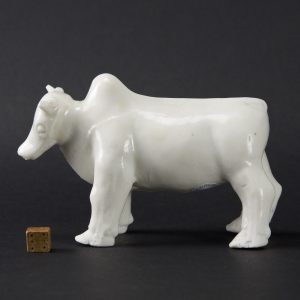 A Kangxi Blanc de Chine Porcelain Model of a Ox - Robert McPherson Antiques - 25665