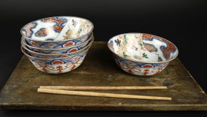 The set of 18th Century Japanese Imari Porcelain Bowls.