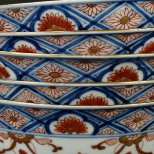 The set of 18th Century Japanese Imari Porcelain Bowls.