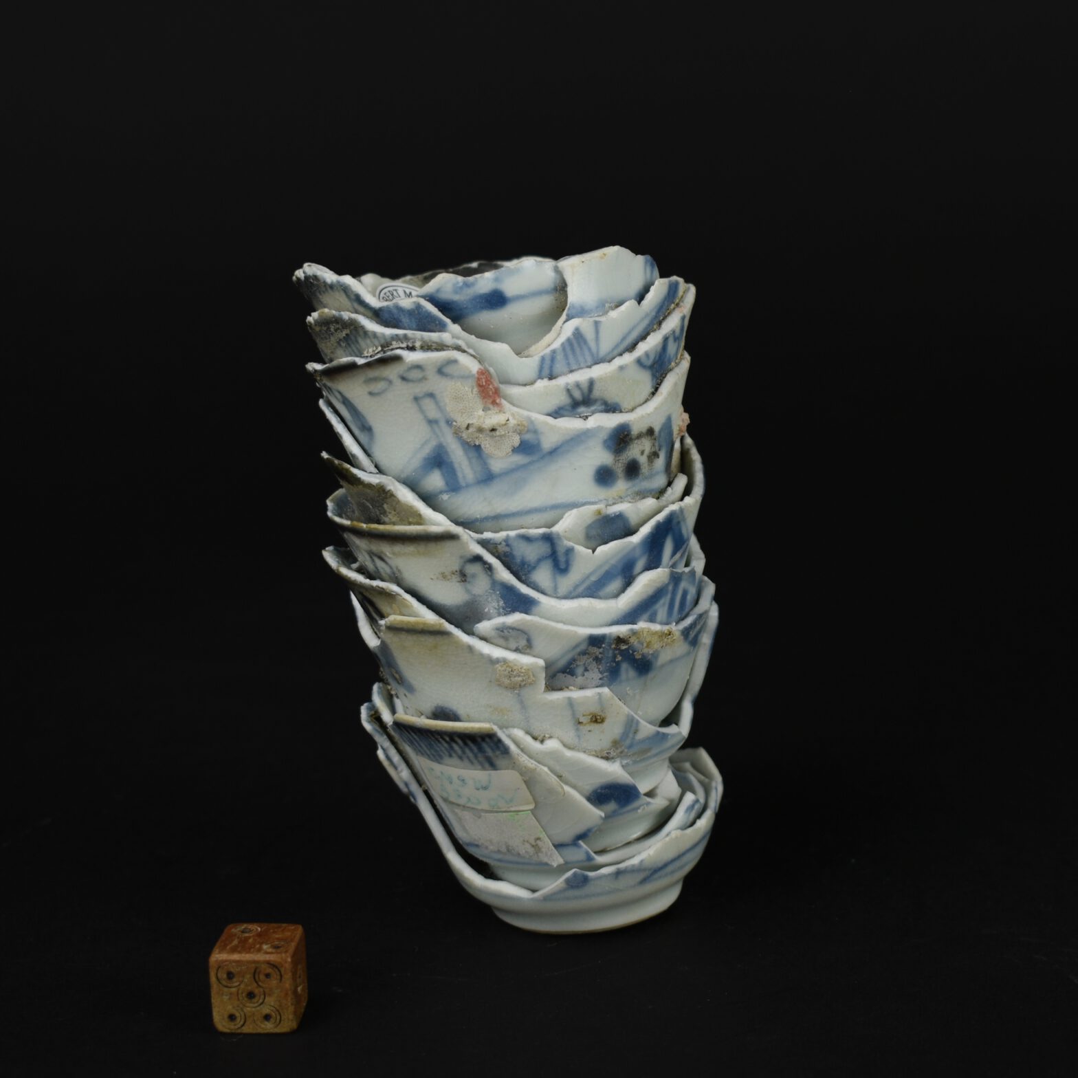Ca Mau Cargo Porcelain Fuzed Teabowls - Robert McPherson Antiques - 25685