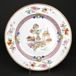 A Fine Yongzheng Famille Rose Porcelain Plate - Robert McPherson Antiques - 25690