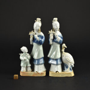 Pair of 18th Century Chinese Export Porcelain Groups - Robert McPherson Antiques - 26643