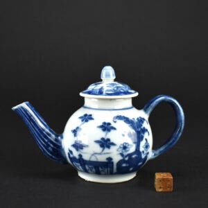 Rare Qianlong Blue and White Porcelain Teapot - Robert McPherson Antiques - 25605
