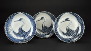 18th Century Japanese Moulded Porcelain Dish - Robert McPherson Antiques 