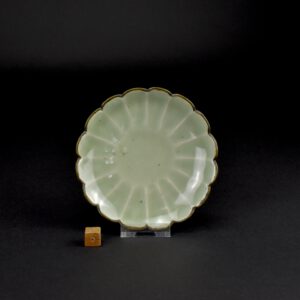 Rare Song Celadon Flower Shaped Dish - Robert McPherson Antiques - 27022