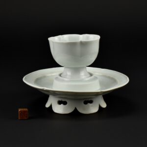 A Song Dynasty Qingbai Porcelain Cup and Stand - Robert McPherson Antiques - 26665