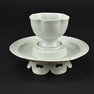 A Song Dynasty Qingbai Porcelain Cup and Stand - Robert McPherson Antiques - 26665