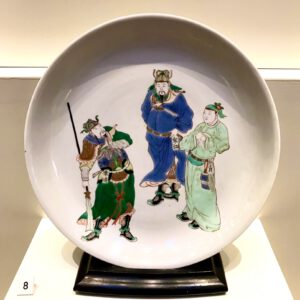 A Kangxi Famille Verte Porcelain 'Water Margin' Dish.