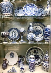 17th and 18th Century Delftware at the Victoria and Albert Museum, London.