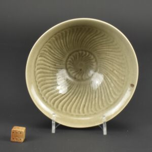 A Jin or Song Dynasty Yaozhou Celadon Bowl - Robert McPherson Antiques - 27342