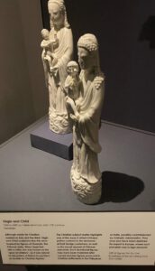 Two similar Blanc de Chine Porcelain models of the Virgin and Child, from the ACM Singapore Museum. Dated to the late 17th Century.
