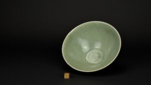 A Yuan Dynasty Longquan Celadon Lotus Bowl - Robert McPherson Antiques - 27254.