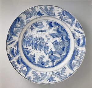 One of two dishes in the Rijksmuseum Amsterdam, attributed to Willem Jansz. Verstraeten c.1650 - 1665.