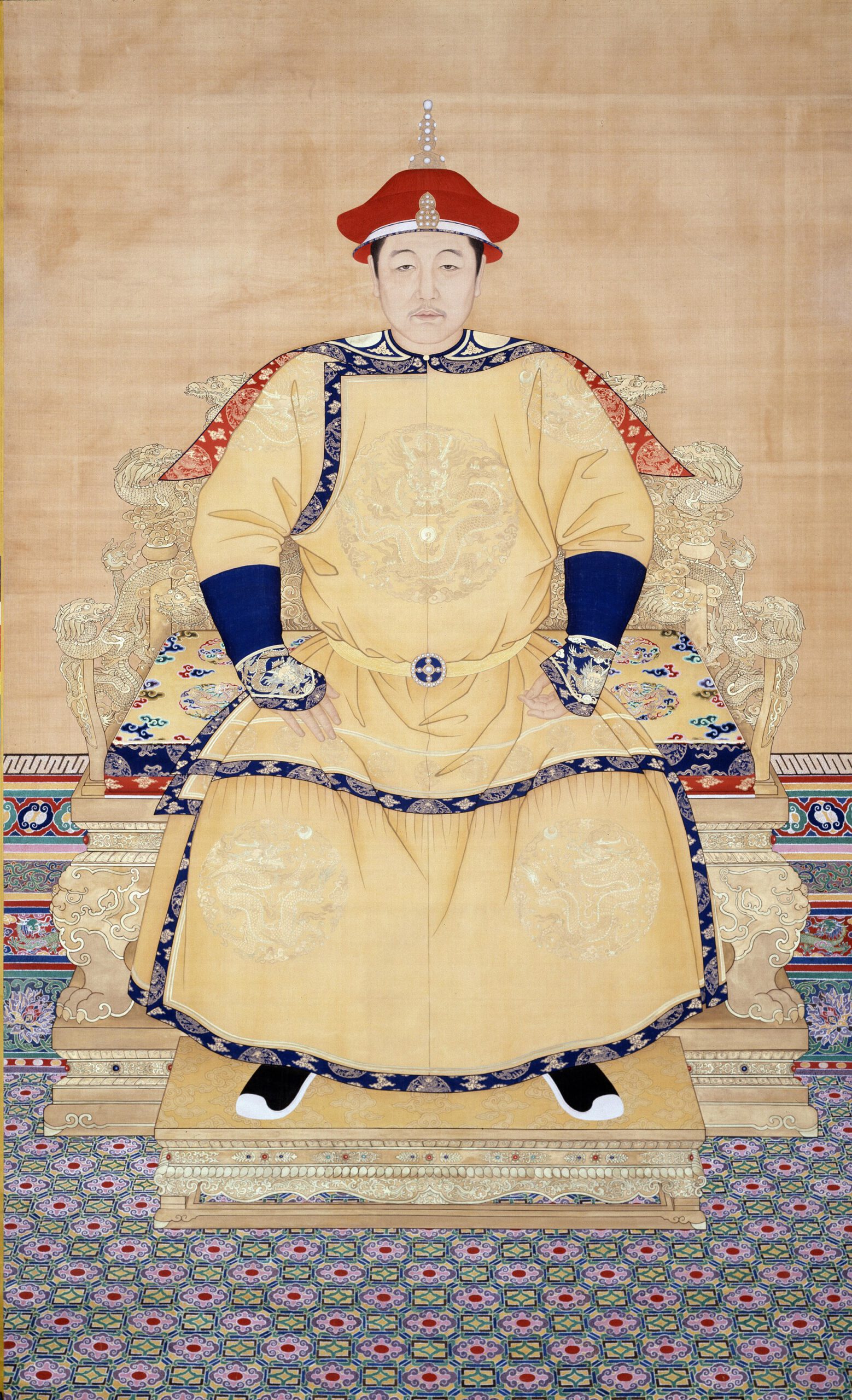 清世祖顺治皇帝朝服像 Shunzhi Emperor. Lived 15 March 1638 – 5 February 1661.